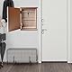 GOMETY Schlüsselkasten Holz Schlüsselbox, Schlüsselkasten mit 6 Haken, Schlüsselbox mit Rose Hohlraumbild Schlüsselablage Wandorganizer für Eingang,Flur,Büro Schlüsselhalter weiß