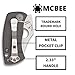Spyderco McBee Specialty Folding Utility Pocket Knife with 1.52