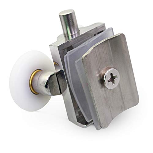 IMIKEYA 2 peças de rolos de porta de chuveiro de liga de zinco, duas polias para casa, quarto, cozin