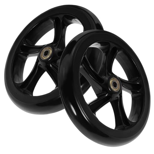 Roues de trottinette anti vibration en PU lot de 2 pièces contre l'usure prématurée