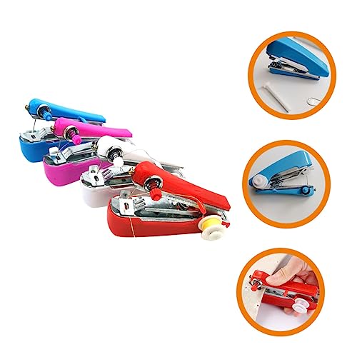 HOODANCOS 4 Stuks Reparatie Machine Draagbare Herstelmachine Naaimachine Voor Gereedschap Steek Naaimachine Reis Naaimachine Naaibenodigdheden Mini-naaimachine Klein Reizen Metaal Naaidoosje - Image 3