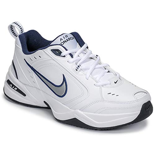 Nike Tênis masculino Air Monarch IV Cross Trainer, Branco/Cinza, 11.5
