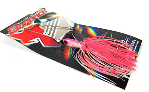 Buzz bait Jackall Barrack topwater rose 1/2 oz avec hélice à forte cavitation