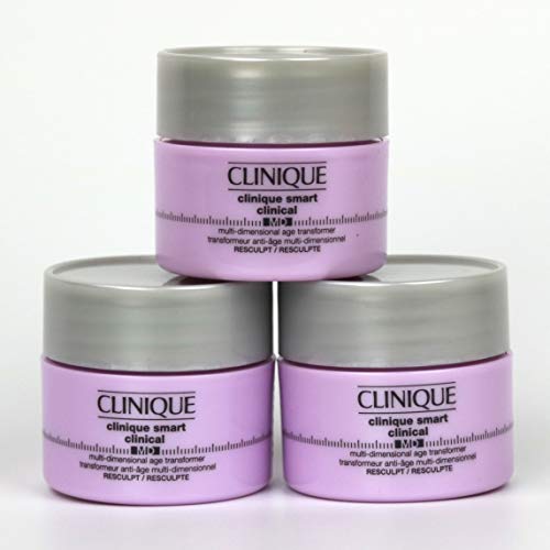 Pack of 3 x Clinique Smart Clinical MD Multi-Dimensional Age Transformer - Resculpt, 0.5 oz each Unboxed