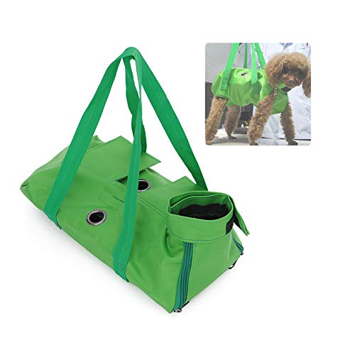 NILSTOREY Hammock Helper, Dog/Cat Grooming Hammock Restraint Bags for Bathing Washing Grooming and Trimming Nails (XL-Green)