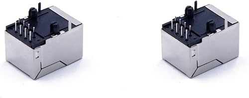 Miniatura 2 de Juego de 2 conectores RJ45 de 8 pines y módulo de placa de distribución para Ethernet RS-422 RS-232 (desmontado)