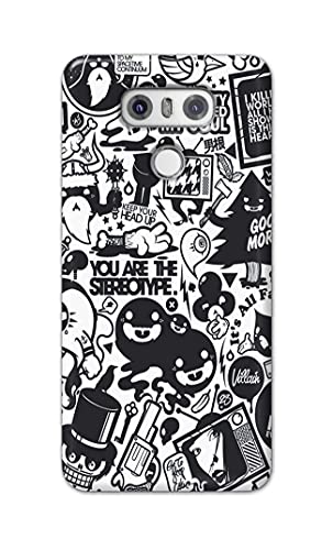 Image of Printed Hard Back Cover Case for LG G6 | LG G6+ Back Cover (Mixed Cartoon) -1302