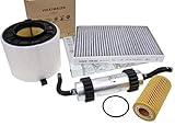 Wichtig: Angebot nur für 3.0L V6 TDI 6-Zylinder Motoren Paketinhalt: 1 Set = Luftfilter, Ölfilter inkl. Dichtring, Kraftstofffilter, Pollenfilter aktiv