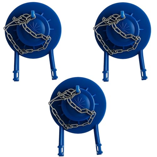 Toilet Plug Flapper, Toilet Flapper, 3 Pack Blue Old Style