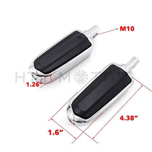Httmt Mt216-054- Lightning Flash Footrest Footpeg Compatible With Harley W/Male Mount-Style Foot Peg Support Dyna Sporster Touring #TOP7