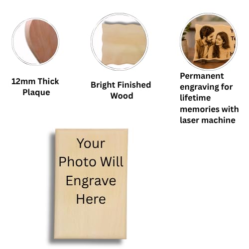 Image of Customized Personalised Engraved Wooden Photo Frame For Gift, All Shapes and Sizes for Everyone (Normal-6x4-Desi-1)