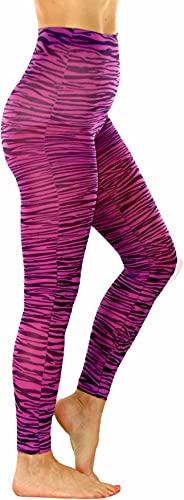 Image of ToBeInStyle Women's Footless Opaque Animal Zebra Tiger Tights Hosiery