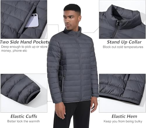 Image of Ben Martin Men's Nylon Jacket|Standard Length Puffer Winter Bomber Jacket|Stylish Jacket|Biker Casual Hoody Jacket