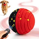 Interactive Dog Toy Ball with Remote Control - Bounce Ball for Dogs, Automatic Rolling, E-TPU Bite-Resistant, Stimulating Moving Dog Toys for Small Dogs, Medium and Large Dogs, Indoor & Outdoor