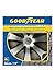 Goodyear GOD9043 Daytona Tapacubos de 15", Plata/Negro, Set de 4