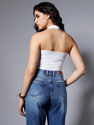 Image of HIGH STAR Women's Solid Regular Fit Tops