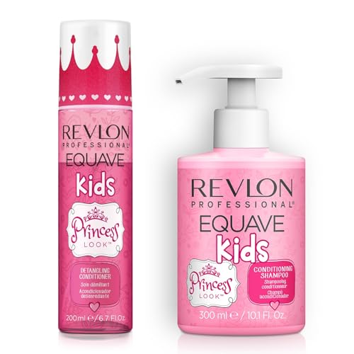 Revlon Professional Equave Kids Princess Look, Duo Enfant Shampoing Démêlant Hydratant & Soin Spray Démêlant Sans Rinçage, Sans Paraben, Sans Sulfate,...