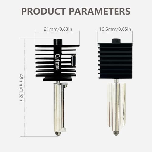 Image of Serplex Removable Hardened Steel Hotend for Bambu Lab A1 Mini 3D Printer, 0.4mm Aluminum Heat Sink Nozzle Kit with Installation Tools, Compatible Replacement or Upgrade Extrusion System Assembly