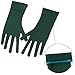 Luwint Short Tulle Mesh Gloves, Women Wedding Tea Party Prom Dress Costume, Non-slip (Green, Large)