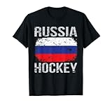 Russland Hockey, russische Flagge T-Shirt T-Shirt