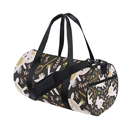 MONTOJ Lovely Rabbit Seamless Seesack Large Gym Duffle Bag