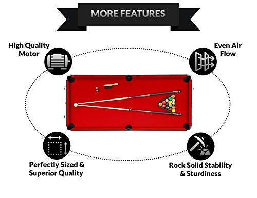 PUCK Cyclone 6-Foot 3-in-1 Multi Game Air Hockey/Billiard Table - Thumbnail 5