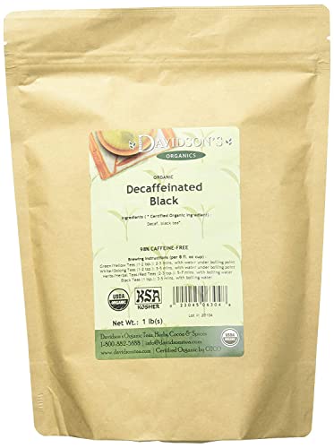 Davidson's Tea Bulk, Decaf Black, 16-Ounce Bag (Packaging May Vary) #TOP4