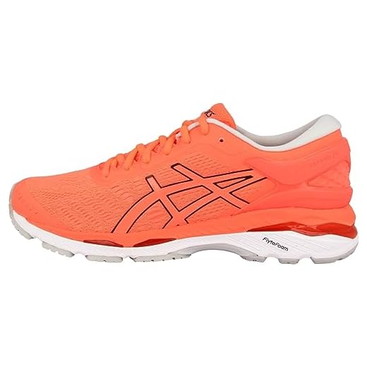 ASICS dam gel-kayano 25 löparskor, Rosa flash korall svart vit - 37.5 EU