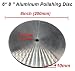 AYMBSM 6 Inch,8 Aluminum Polishing Disc Flat Abrasive Wheel For Gemstone Grinding Machine Gems Faceting Sand Paper Gasket .0619