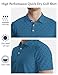 Lxopogk Mens Funny Golf Shirts Short Sleeve Performance Polo Shirts Moisture Wicking Quick Dry Athletic Golf Polo Blue-a