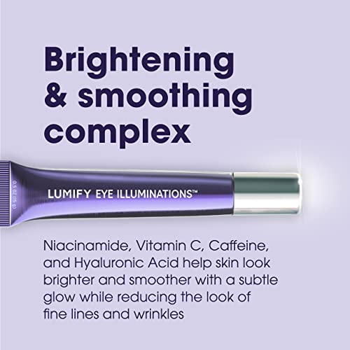 LUMIFY Eye Illuminations Hydra-Gel Brightening Eye Cream, Smoother Looking Skin with Subtle Glow, Contains Vitamin C, Caffeine, Niacinamide & Hyaluronic Acid, Clinically Proven & Hypoallergenic, 15 g - Image 4