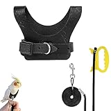 CAIRIAC Avianweb Rider Harness, Leash for Cockatiels, Outdoor Adventures, Rider Bird Harness (Black, M, 1pcs) CAIRIAC Avianweb Rider Harness, Leash for Cockatiels, Outdoor Adventures, Rider Bird Harness (Black, M, 1pcs)