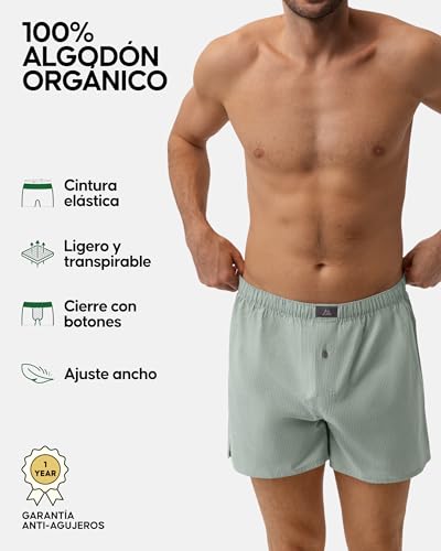 Calzoncillos de tela DANISH ENDURANCE en algodon organico premium pack 2