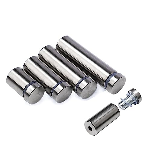 10個 16mm 広告用ネジ サインスタンドオフ ステンレススチール 壁取り付け アクリルガラス ファスナー ハードウェア(16X25mm)