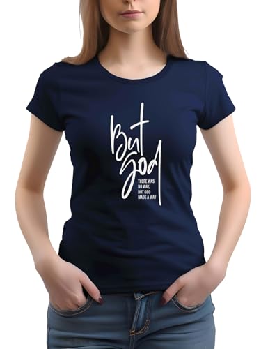 Image of XENOVAURBAN Women Cotton Printed Regular Fit T-Shirt | Stylish Round Neck Graphic Tshirt - WRN-BUTGOD2