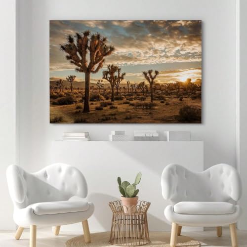Atardecer en Joshua Tree: cuadro mural que inspira paz y calma en tu hogar 5