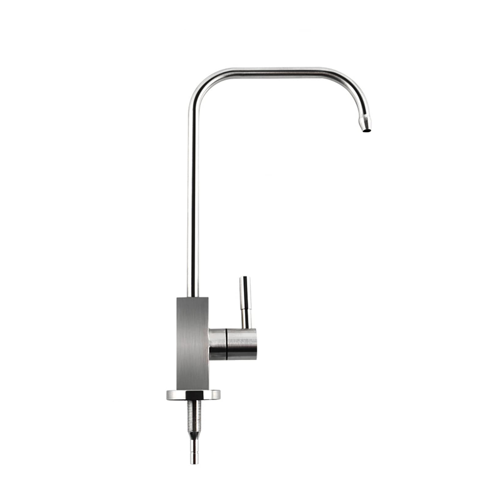 Robinet de cuisine design en acier inoxydable brossé durable