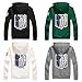 Ataque a Titan Shingeki Kyojin Legion Scouting Cosplay Chaquetas de Traje Abrigo...