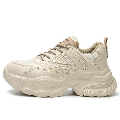 Women's Plastic Steel Toe Safety Shoes Puncture Proof Lace-Up Outdoor Sneakers