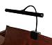LED Piano Lamp Black Flexible Gooseneck 12 Inch Shade Piano Light Ebony
