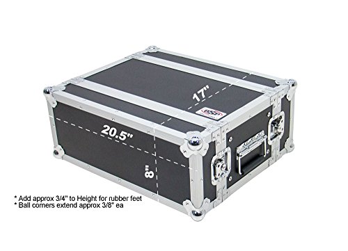 Osp Cases | Ata Road Case | 4-Space Effects Rack | 10" Deep | Rc4U-10 #TOP3