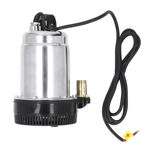 Pompa Sommergibile CC, Pompa Ad Acqua Solare in Acciaio Inossidabile 180 W, Pompa Sommergibile per Pozzi con Sollevamento 8 M per Laghetti Giardinaggio Piscine