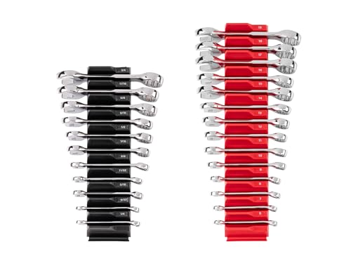 Jeu de clés mixtes courtes TEKTON WCB95403 avec organisateur modulaire