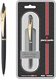 Pierre Cardin Real Magic Premium-Kugelschreiber, luxuriöses schwarzes Lack-Finish mit goldenen Rändern, ideal als Fest- und Firmengeschenk, 5 Stück