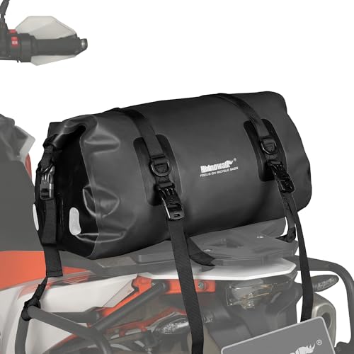 Rhinowalk 20L Motorrad & Fahrradtasche Wasserdicht Hecktasche Satteltasche Schultertasche – Reisegepäck für Outdoor Touren
