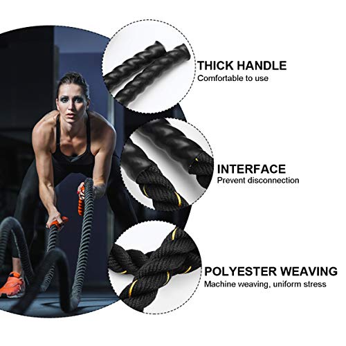 BESPORTBLE 1 conjunto de corda de treinamento para academia pesada para treino corporal, corda de po