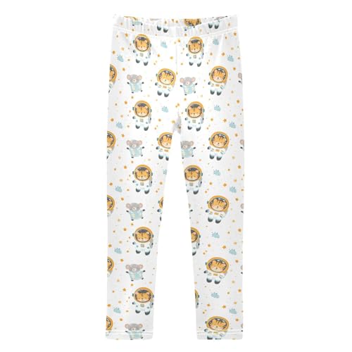 Girls Leggings Soft Toddler Ankle Length Bottoms Cartoon Animals Kids Dance Yoga Pants 4-10 Years
