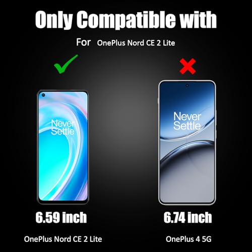 Image of AIBEX Tempered Glass for OnePlus Nord CE 2 Lite 5G / Realme Narzo 50 / Realme C17| 9H Hardness | Anti-Glare & Anti-Fingerprint | Water Resistant | Edge-to-Edge Full Screen Protector | Bubble-Free