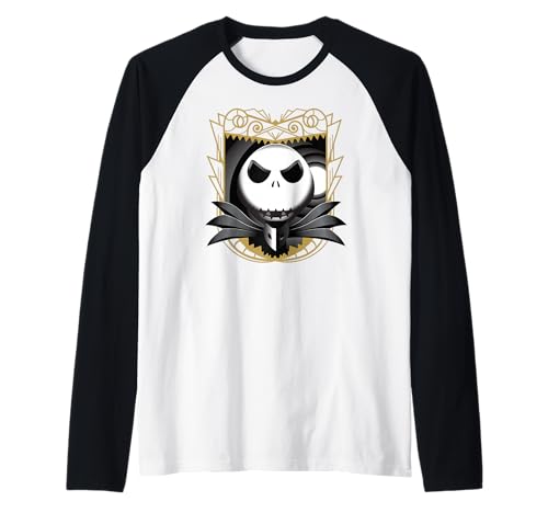 Jack Skellington Disney t-shirt raglan confortable en coton