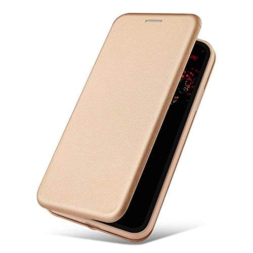 Image of WHITBULL Royal Leather Magnetic Flip case Compatible with iPhone 16 Pro Max Gold